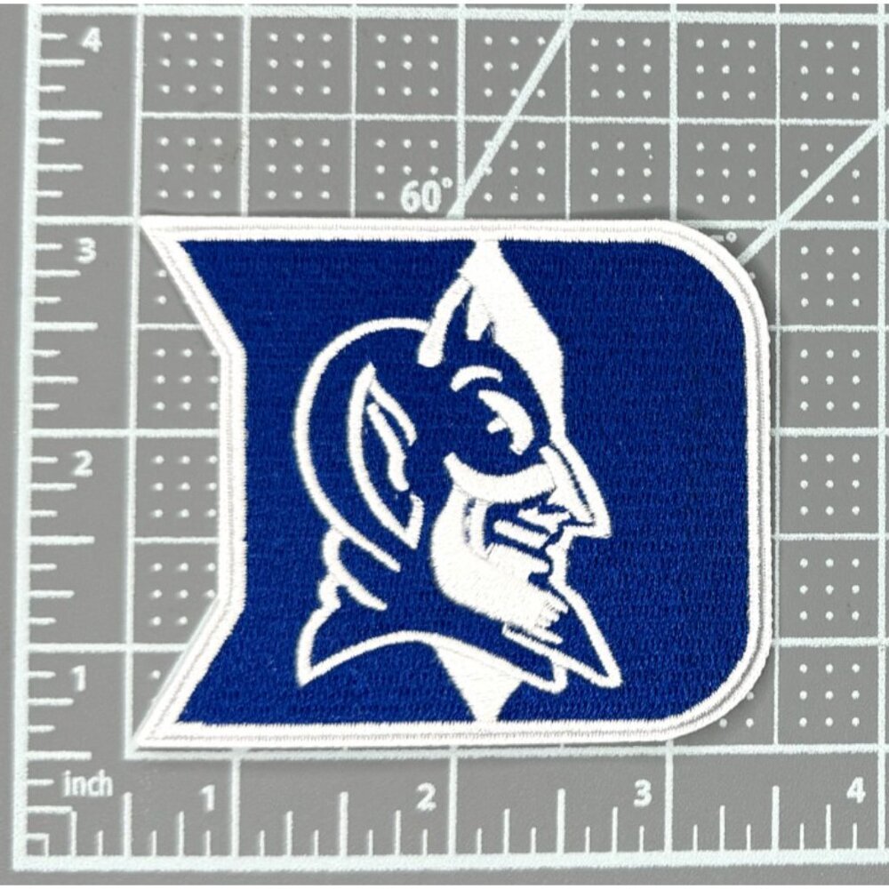 Duke Blue Devils Team Logo Embroidered 3in Iron / Sew-On Patch - Picture 2 of 3